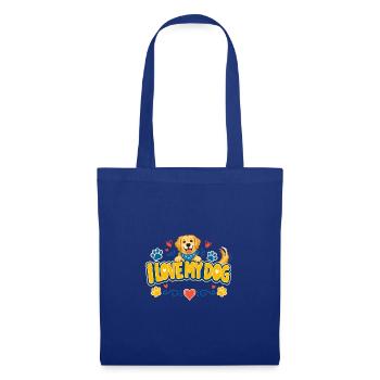 I Love My Dog Logo - Tote Bag - royal blue - Front