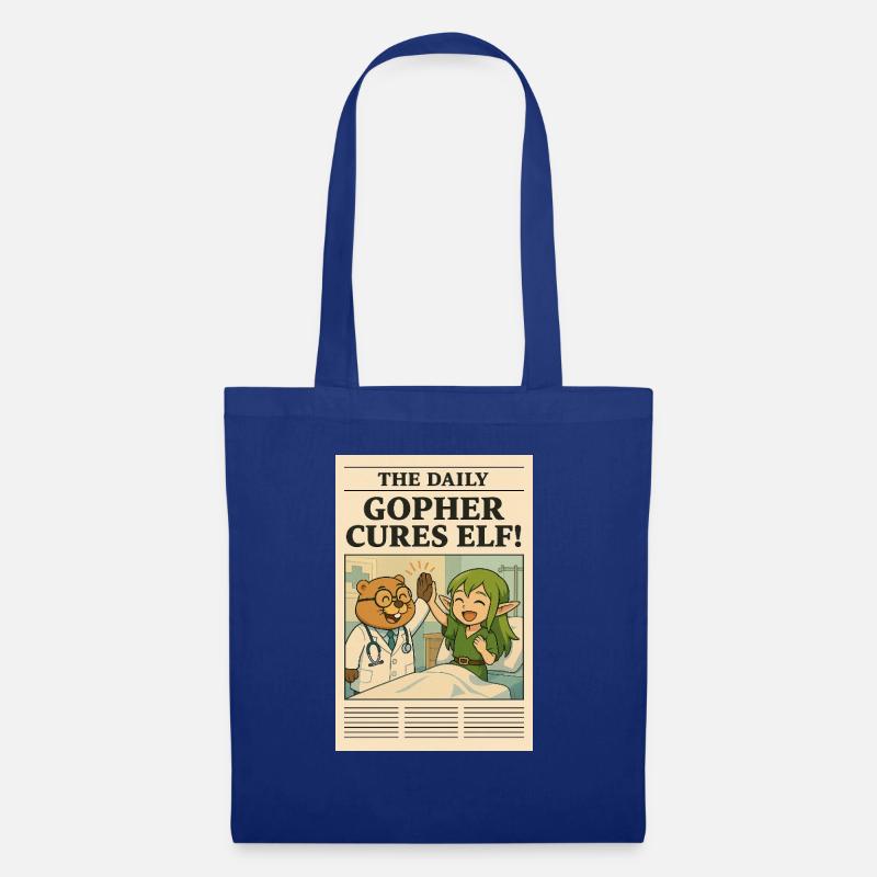GOPHER CURES ELF - Tote Bag - royal blue