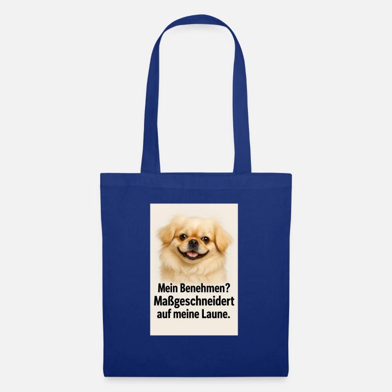Mein Benehmen Maßgeschneidert - Stoffbeutel - Royalblau