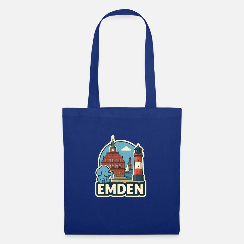 Emden - Stoffbeutel - Royalblau