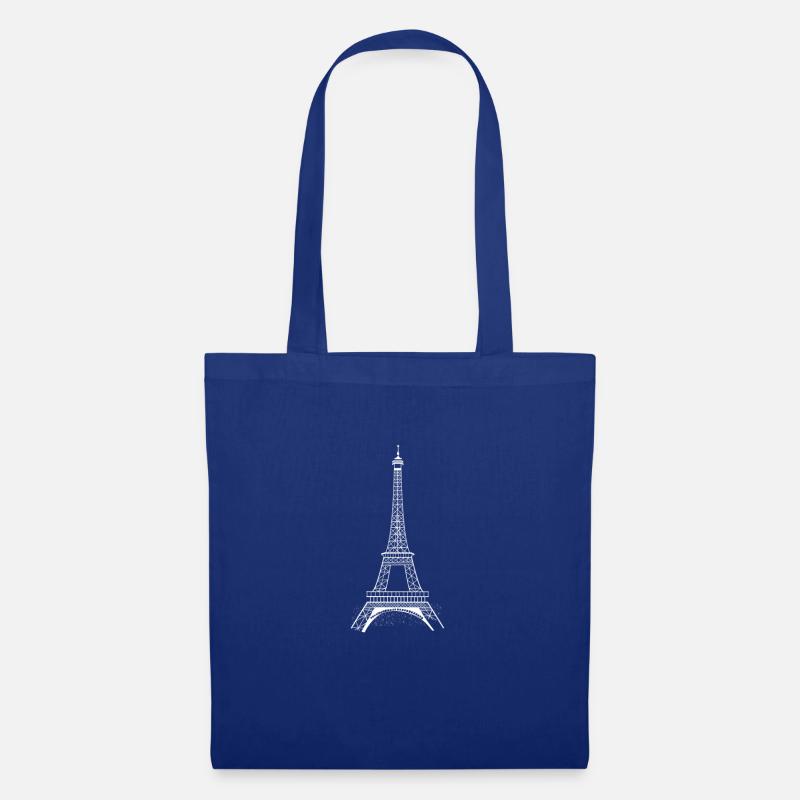 Eiffel Tower white - Tote Bag - royal blue