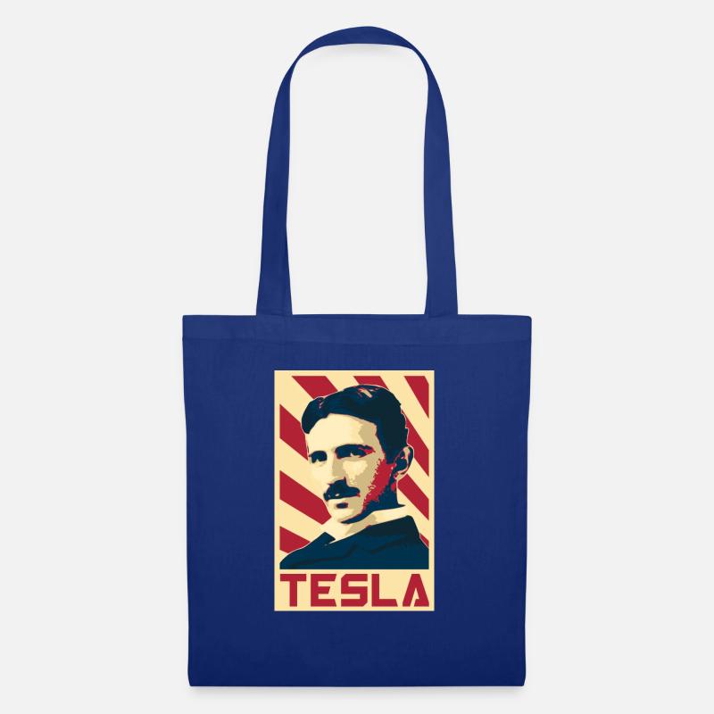 Nikola Tesla - Stoffbeutel - Royalblau