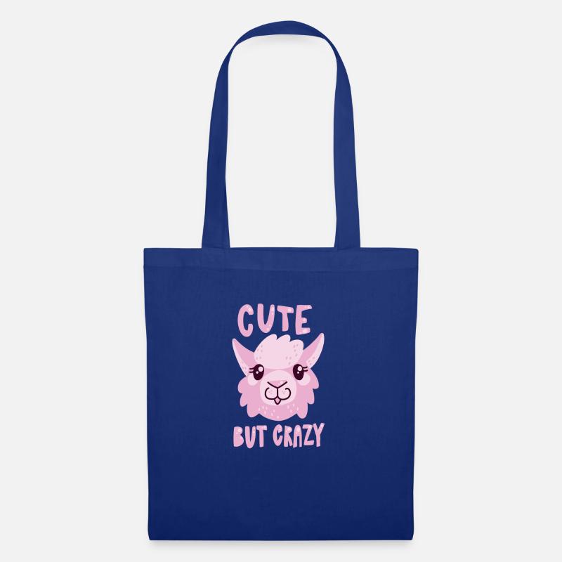 Cute But Crazy - Stoffbeutel - Royalblau