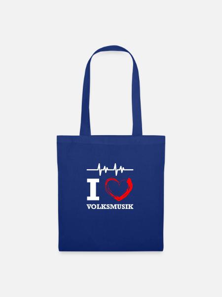 Volksmusik - Stoffbeutel - Royalblau