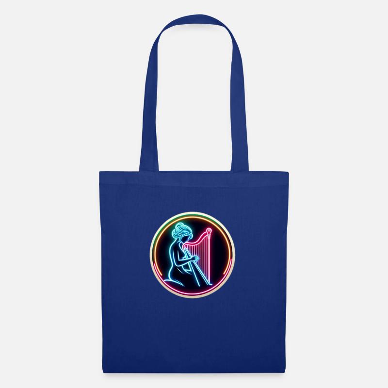 Neon-Harfe - Stoffbeutel - Royalblau
