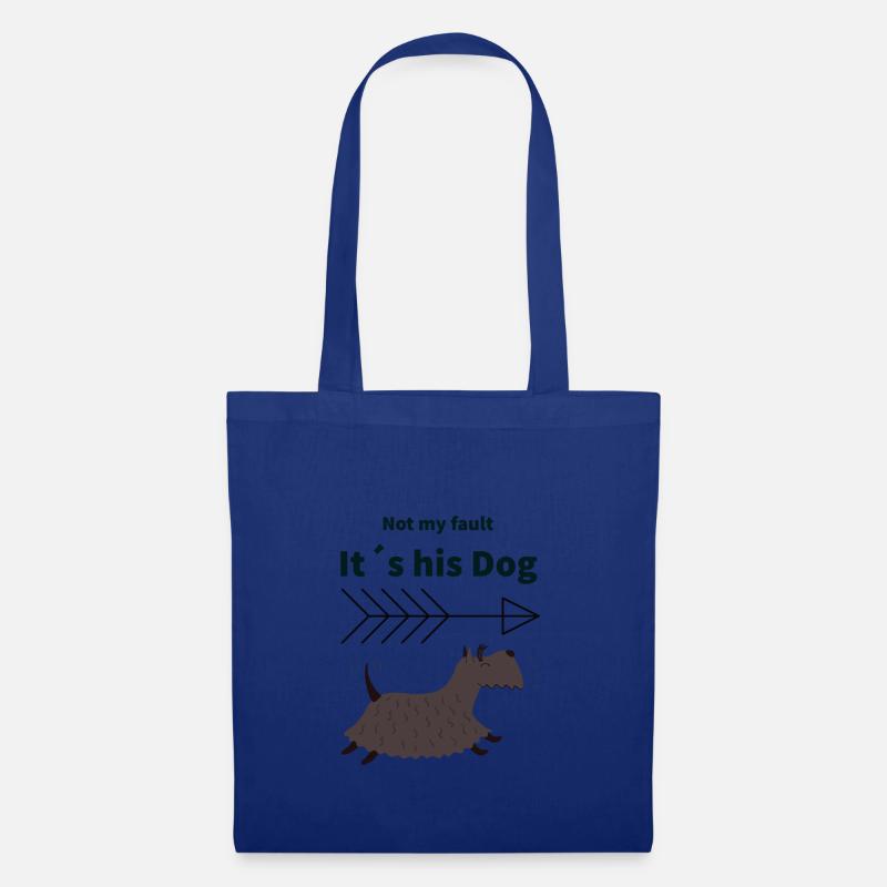 Hunde-Alibi - Stoffbeutel - Royalblau