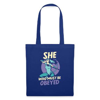 She who must be obeyed - Stoffbeutel - Royalblau - Vorne