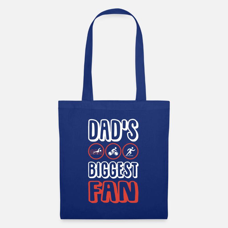 Triathlon dad spruch papa - Stoffbeutel - Royalblau