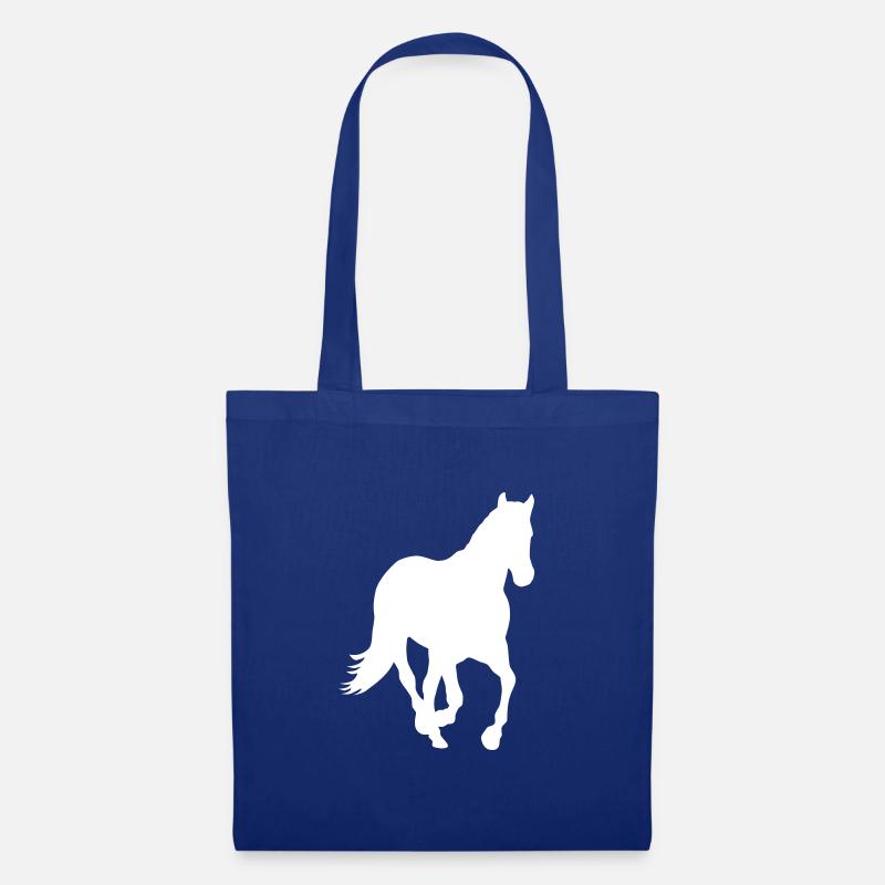 Pferd Pony Wildpferd - Stoffbeutel - Royalblau