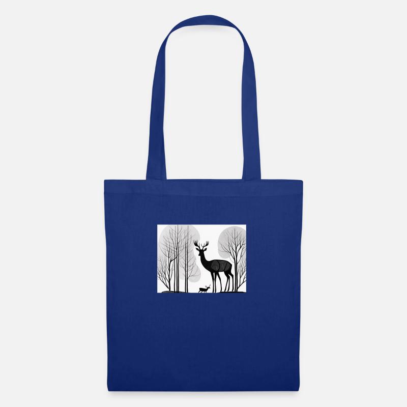 oh my deer - Stoffbeutel - Royalblau