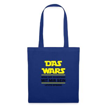 das wars ruhestand mit mir - Stoffbeutel - Royalblau - Vorne