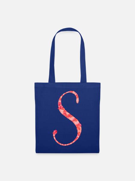 Sanfter Frühling - Stoffbeutel - Royalblau