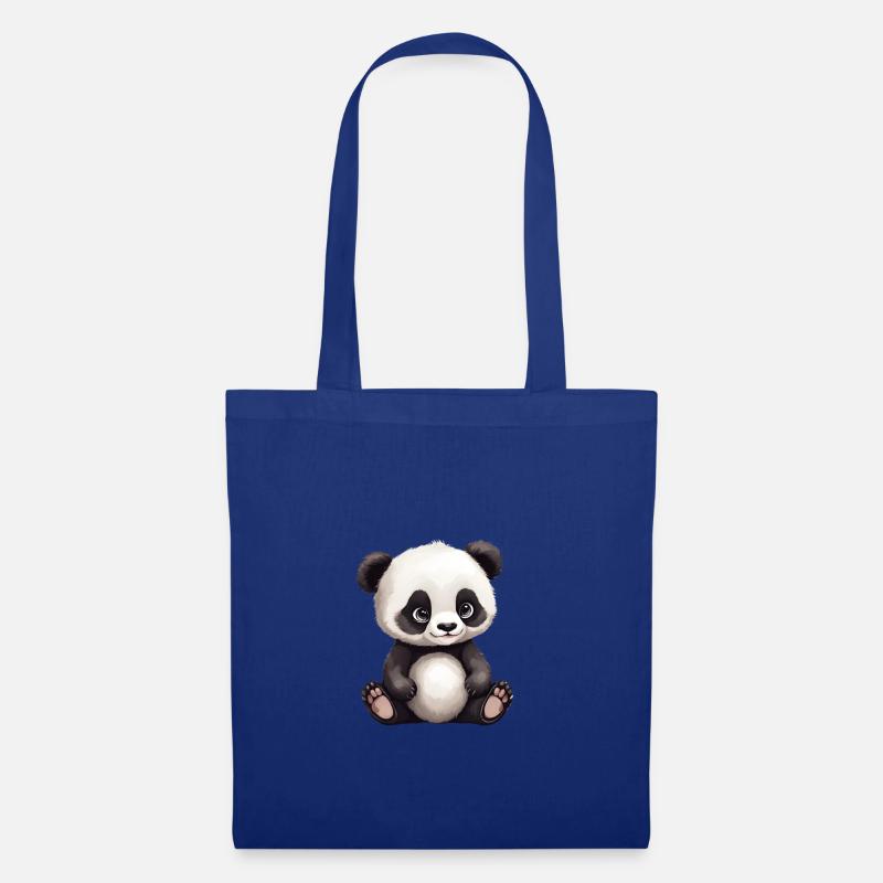 Charming Panda Cute - Stoffbeutel - Royalblau
