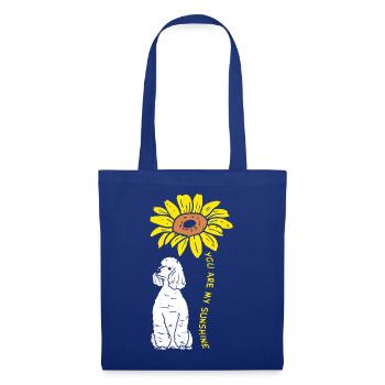 Emblème du chiot de tournesol - Sac en tissu - bleu royal - Devant