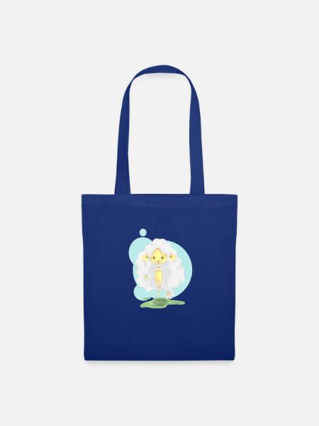 Gänseblümchen - Stoffbeutel - Royalblau