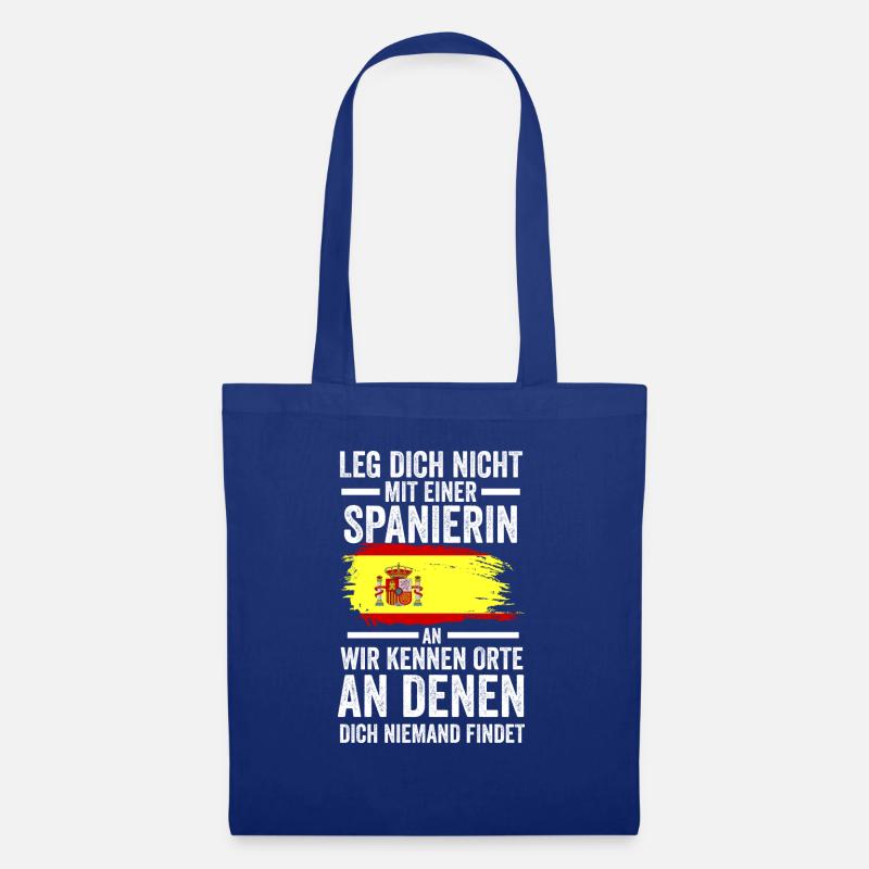 Espana Spanien Spanierin Spanisches - Stoffbeutel - Royalblau