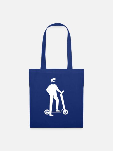 E-Scooter E-Roller Scooter - Stoffbeutel - Royalblau