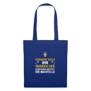 Verneigt Euch Ihr Narren Der Ele... - Stoffbeutel - Royalblau - Vorne