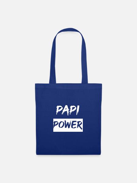 Papi Power - Stoffbeutel - Royalblau