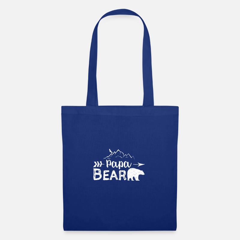 Papa Bear - Dad - Stoffbeutel - Royalblau