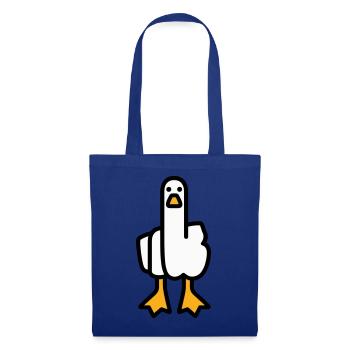 Statement Gans - Stoffbeutel - Royalblau - Vorne