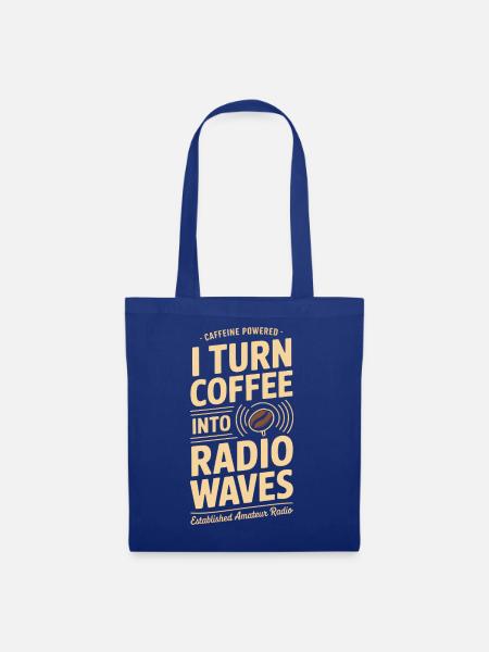 Koffein-Radiowellen-Tee - Stoffbeutel - Royalblau