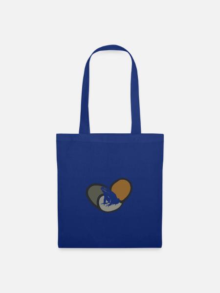Frosch Teich Lurch - Stoffbeutel - Royalblau