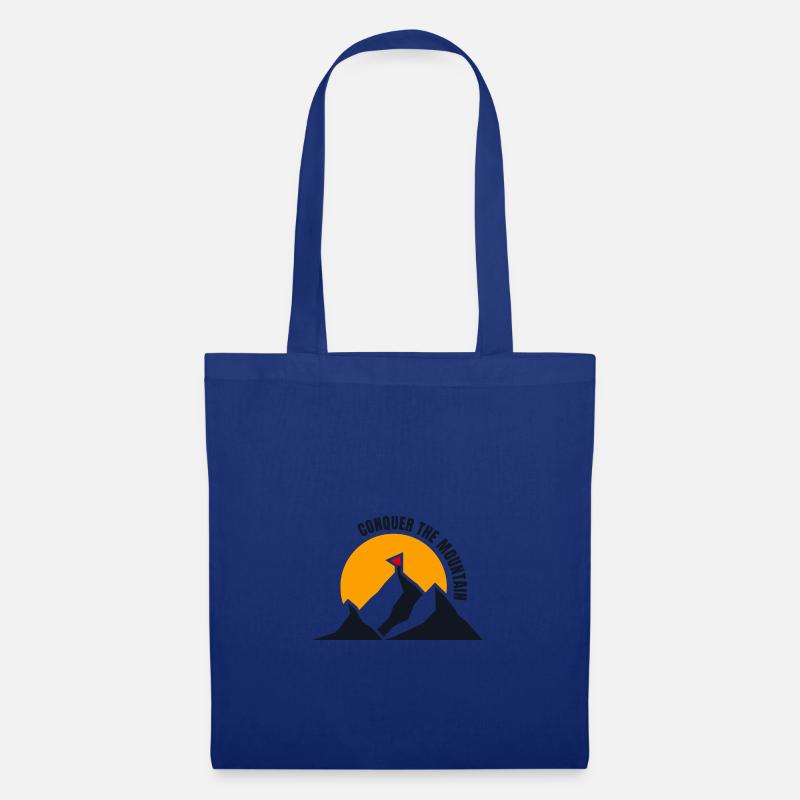 Conquer The Mountain - Stoffbeutel - Royalblau