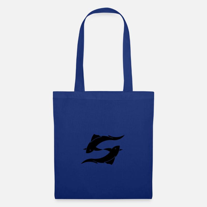 Sternzeichen Fische - Stoffbeutel - Royalblau