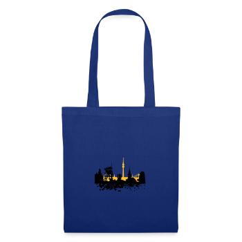 Dortmund Skyline - Stoffbeutel - Royalblau - Vorne