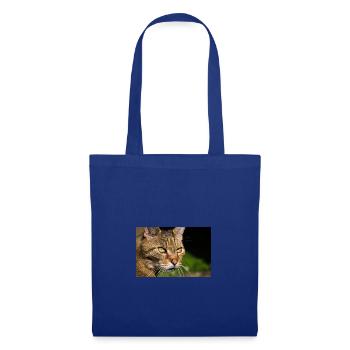 Portrait de chat - Sac en tissu - bleu royal - Devant