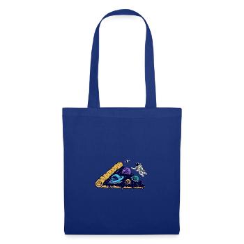 space pizza - Stoffbeutel - Royalblau - Vorne