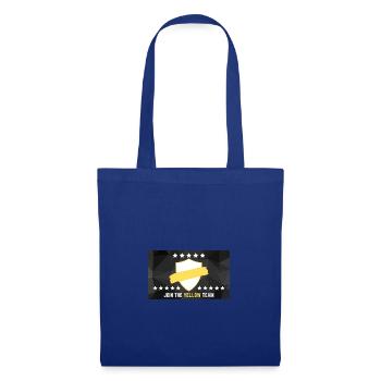 JOIN THE YELLOW TEAM - Stoffbeutel - Royalblau - Vorne