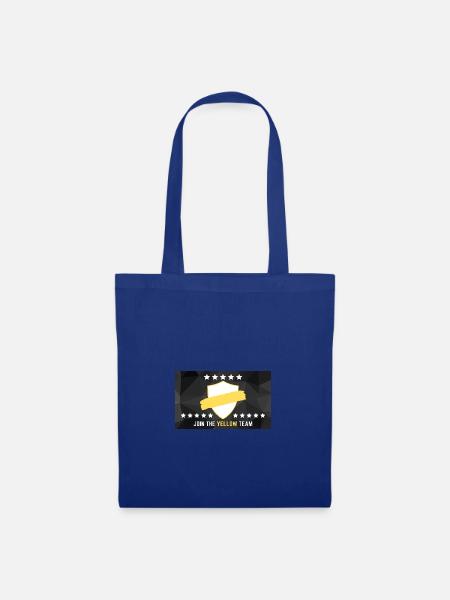 JOIN THE YELLOW TEAM - Stoffbeutel - Royalblau