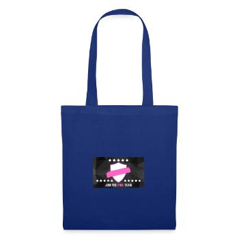 JOIN THE PINK TEAM - Stoffbeutel - Royalblau - Vorne