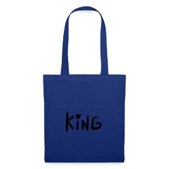 King - Stoffbeutel - Royalblau - Vorne