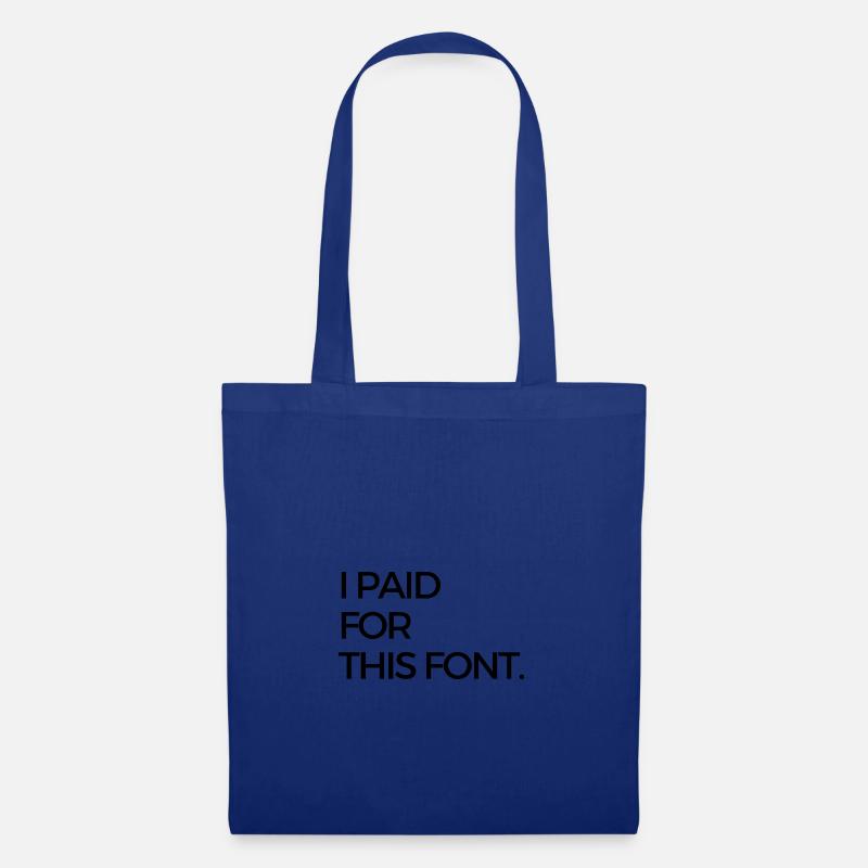 A bold statement in a clean, modern font. - Tote Bag - royal blue