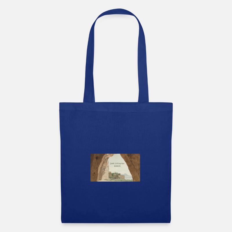Vivre l’instant présent - Sac en tissu - bleu royal