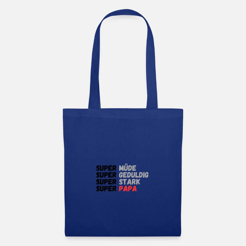Super Papa - Stoffbeutel - Royalblau