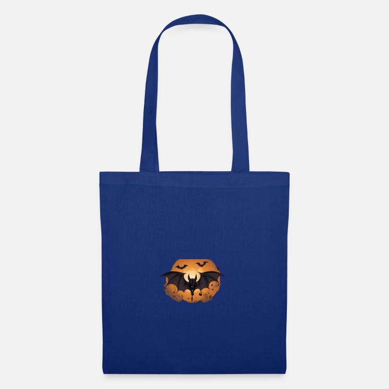 Halloween Bat - Stoffbeutel - Royalblau