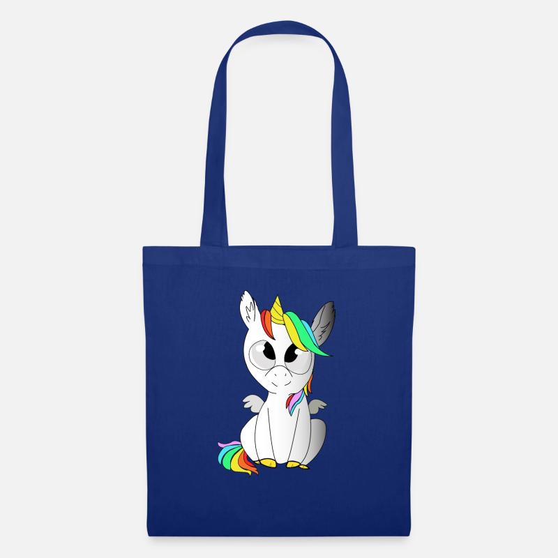 Einhorn - Stoffbeutel - Royalblau