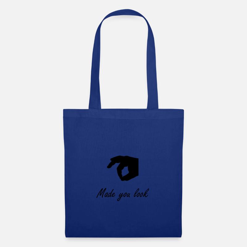 Made You Look - Stoffbeutel - Royalblau