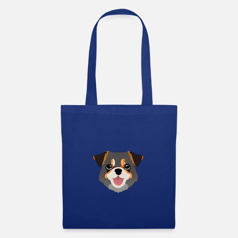 Süßer Hund - Stoffbeutel - Royalblau