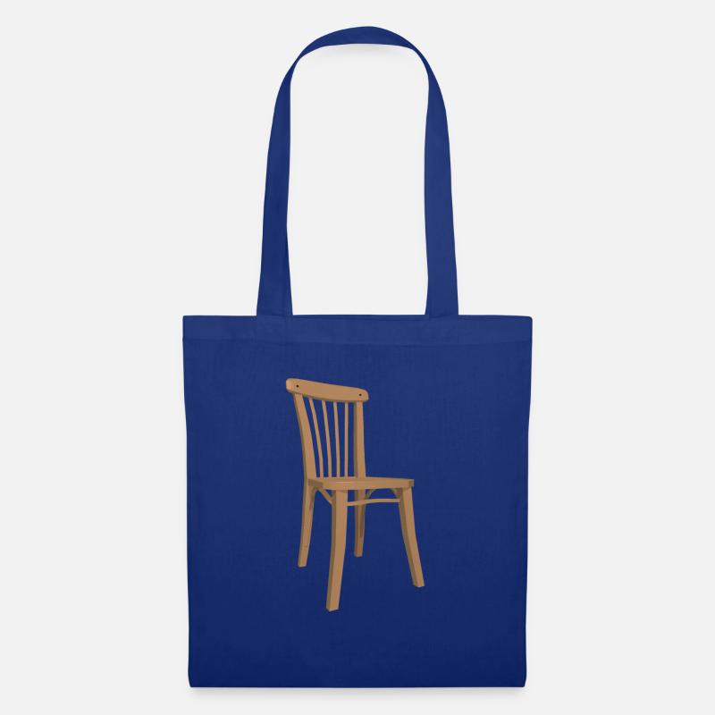Stuhl Illustration - Stoffbeutel - Royalblau