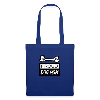 Fiers chiens maman - Sac en tissu - bleu royal - Devant