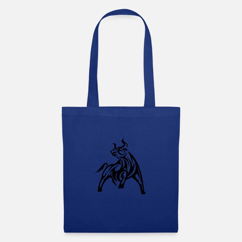 stier tribal - Stoffbeutel - Royalblau