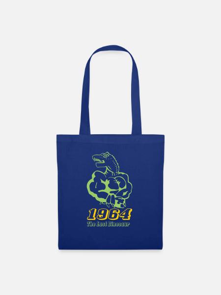 Geburtsjahr1964 Dinosaur - Stoffbeutel - Royalblau