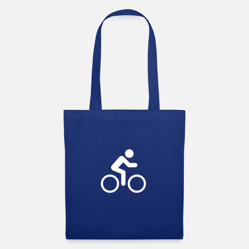 Fahrradfahrer - Stoffbeutel - Royalblau