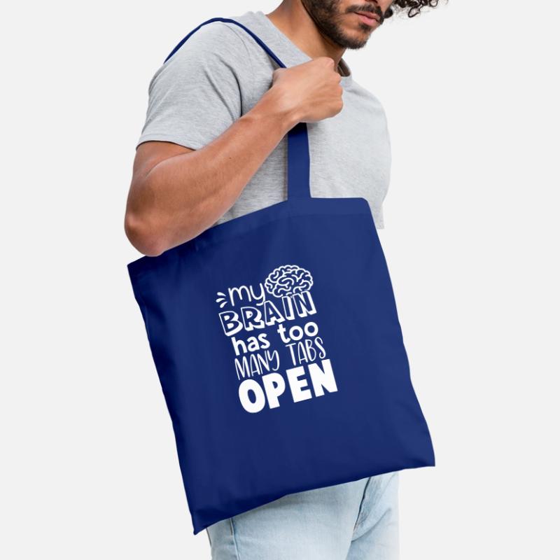 Brain Too Many Tabs Open Gift for Coder Tote Bag