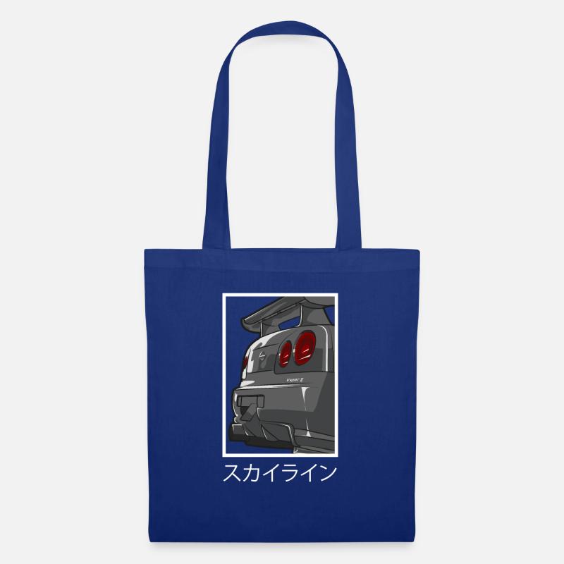 GTR R34 Skyline - Stoffbeutel - Royalblau